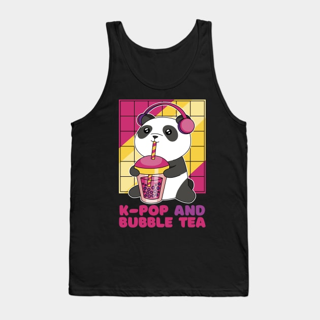 K-pop and bubble tea best gift for kpop lover and bubble tea lovers Tank Top by AbirAbd